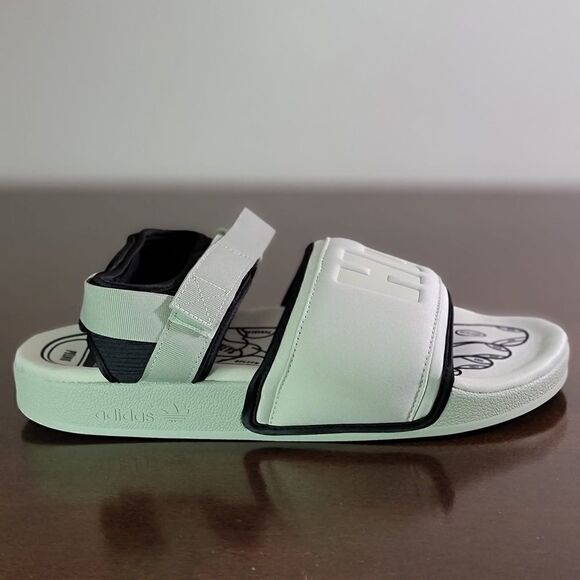 Adidas X Pharrell Williams Hu Human Race Adilette 2.0 Men's Shoes Sandals White - Picture 6 of 11